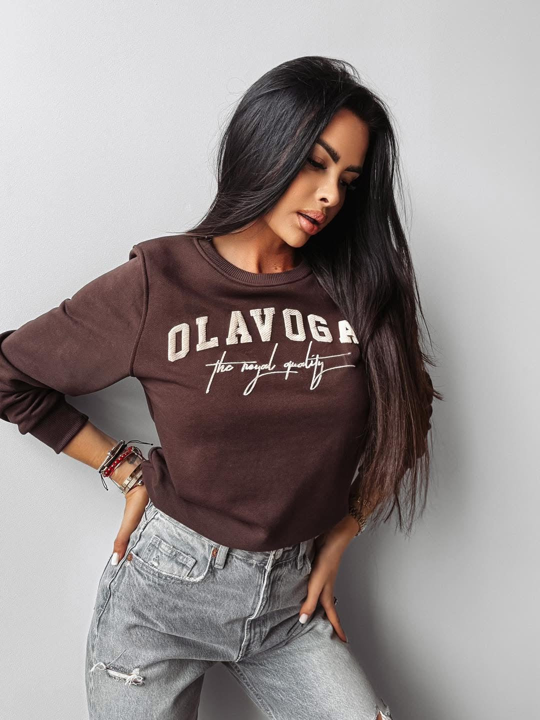 OLAVOGA BROWN SWEATSHIRT