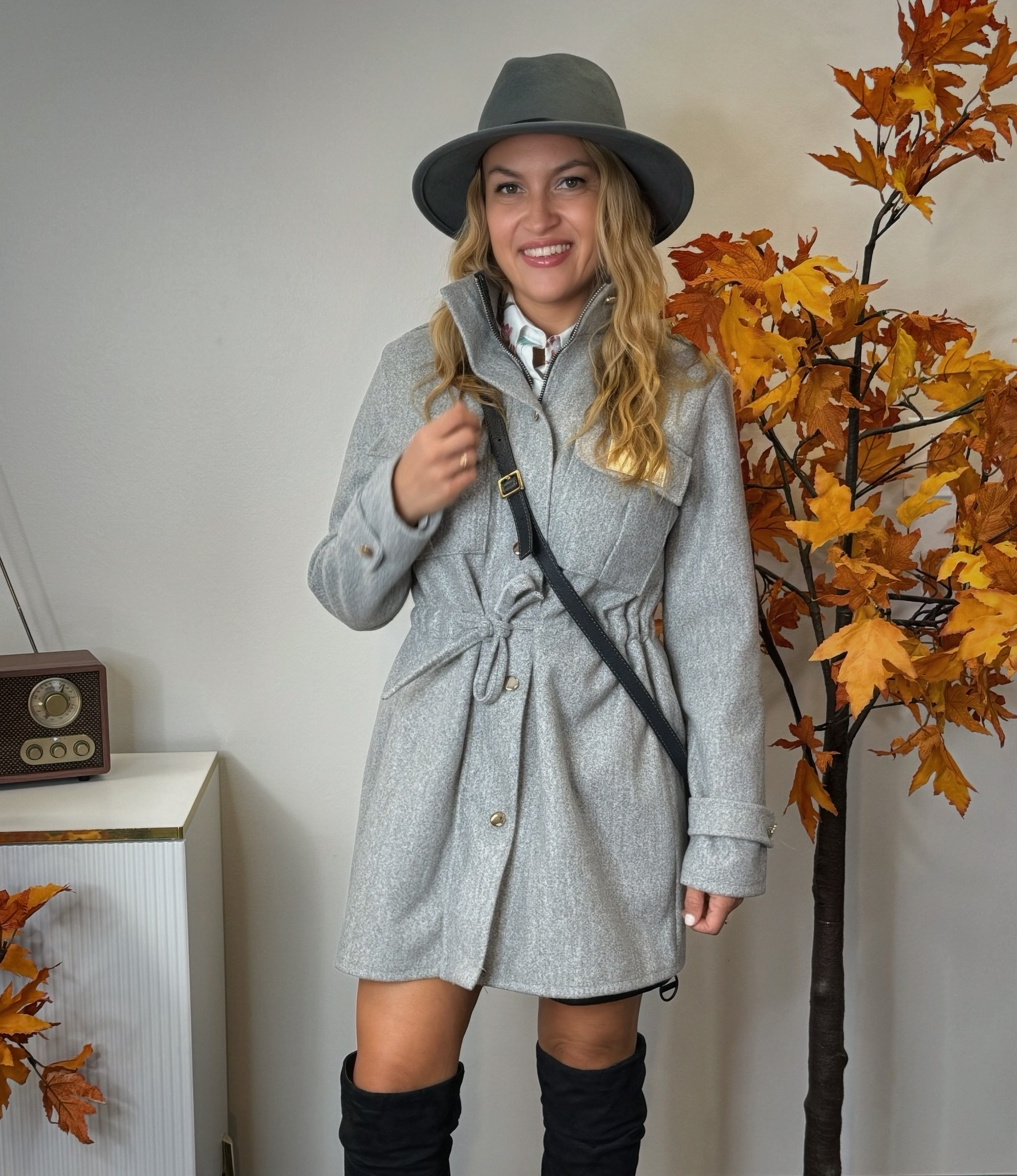 Fall Belt Tie Coat