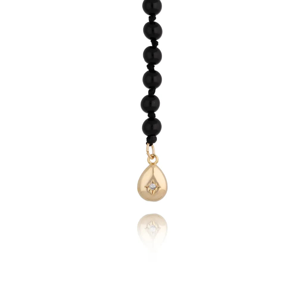 Obsidian Stone Necklace (Renee)