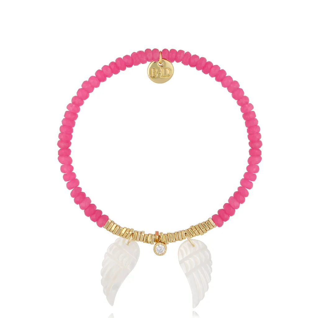 Fuchsia Bracelet with Wings (Different)