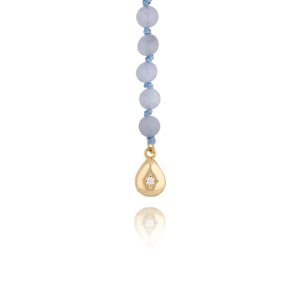 Aquamarine Stone Necklace (Renee)