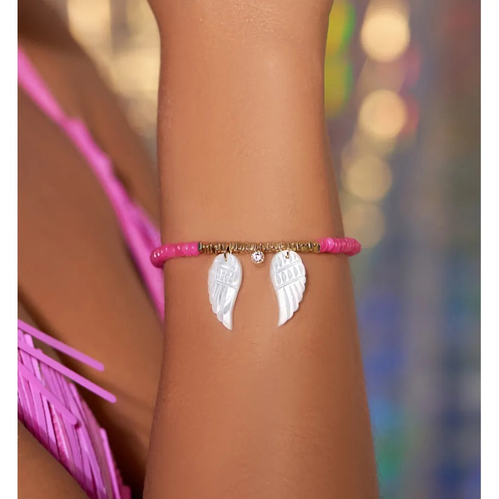 Fuchsia Bracelet with Wings (Different)